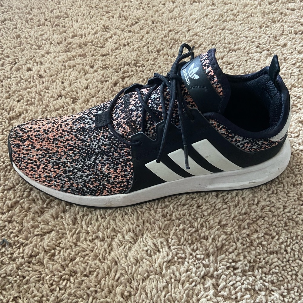 Light orange and black adidas tennis shoes. (only worn once) - Picture 4 of 8